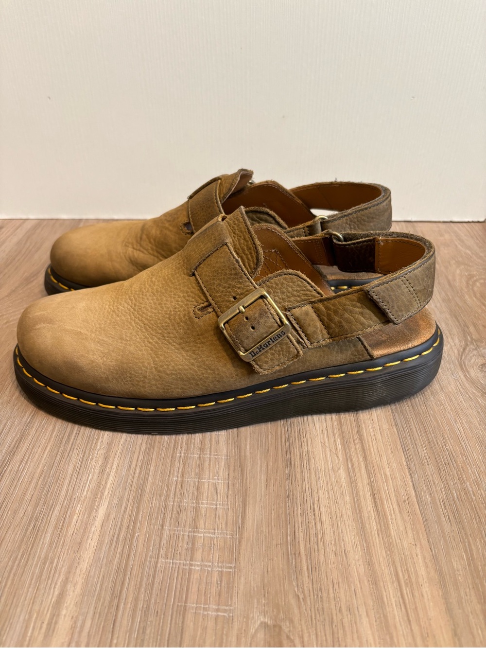 Dr. Martens Jorge II Women’s Size 12 Mens 11 Slingback Mules Savanna Tan Brown - Picture 3 of 6